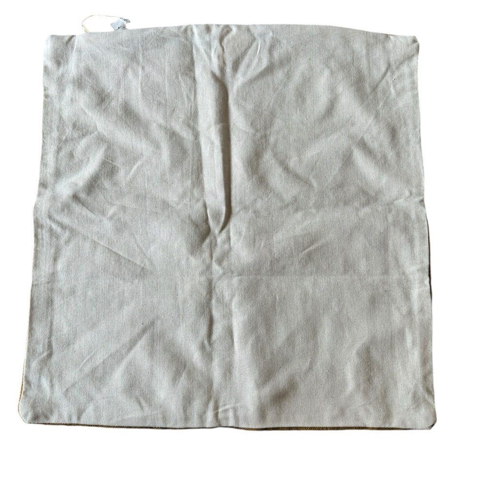 Closet clean out! CB2 Natural Dye Brown Pillow Cover Tie Dye Boho 18” x 18” New - Picture 4 of 11